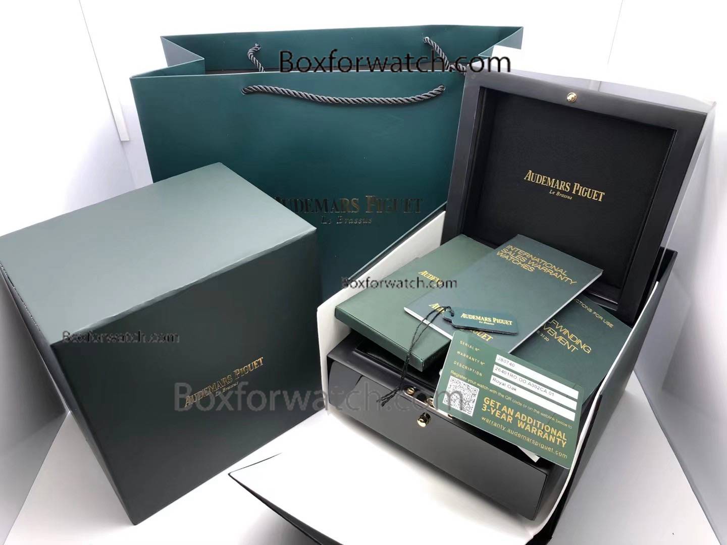 Best Audemars Piguet Black Wood Box with Manual booklets